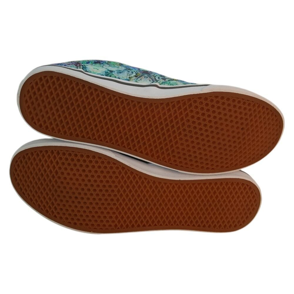 Vans Off The Wall Womens Green Floral Lace-Up Sneakers - Size 7.5 - Picture 7 of 8